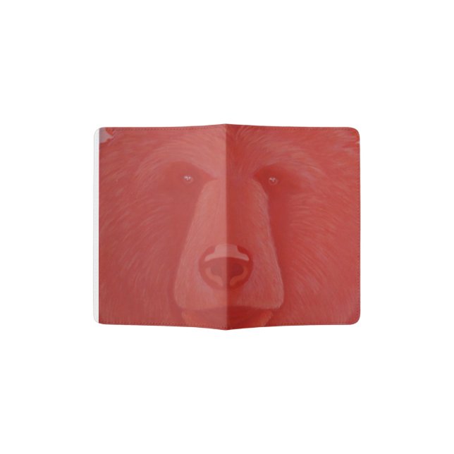 Vermillion Bear Passport Holder (Opened)