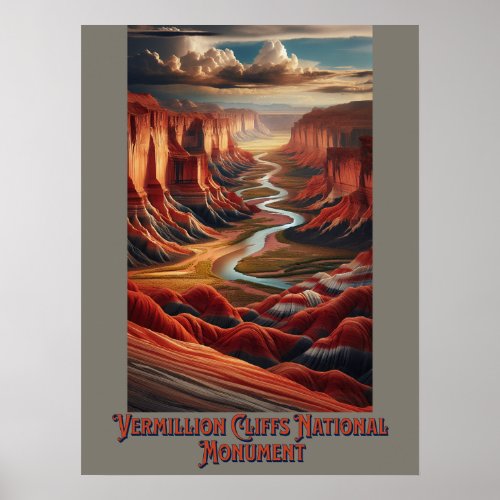 Vermillion Cliffs National Monument Poster