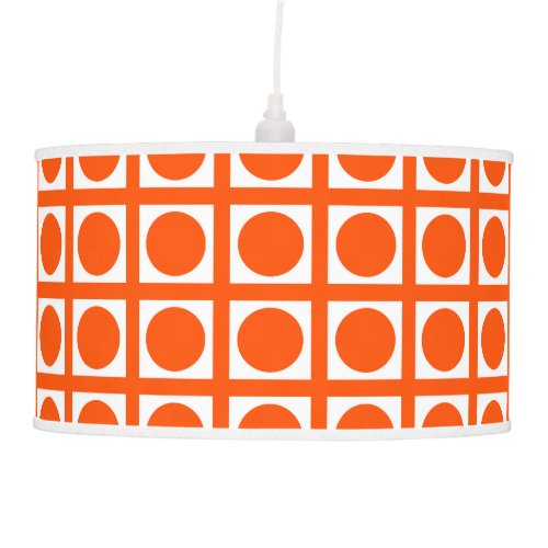 Vermillion Elegant Grid Dots Ceiling Lamp