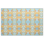 Vermillion Goldfish In Pastel Bubble Water Fabric