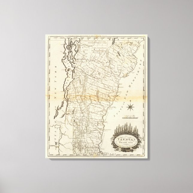 Vermont 10 canvas print (Front)