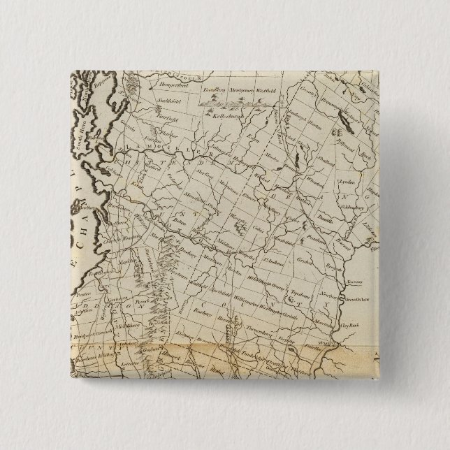 Vermont 7 pinback button (Front)