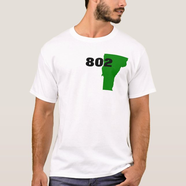 vermont, 802 T-Shirt (Front)