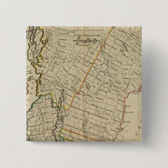 Vermont 9 pinback button (Front)