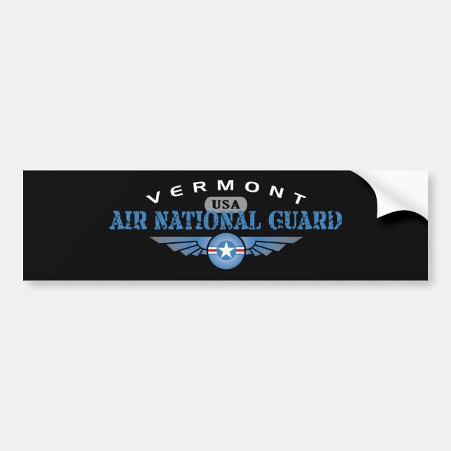 Vermont Air National Guard Bumper Sticker (Front)