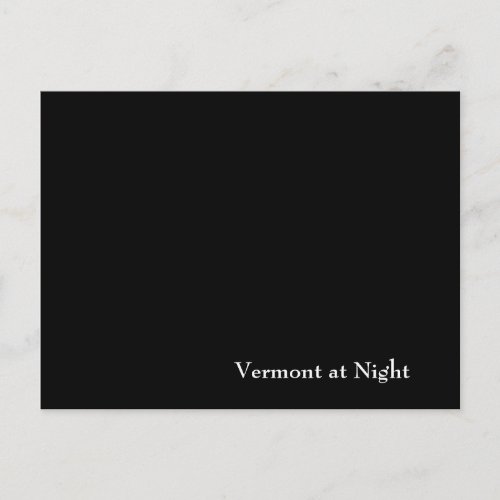 Vermont at Night Postcard