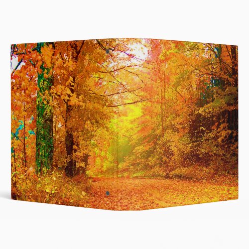 Vermont Autumn Nature Landscape 3 Ring Binder