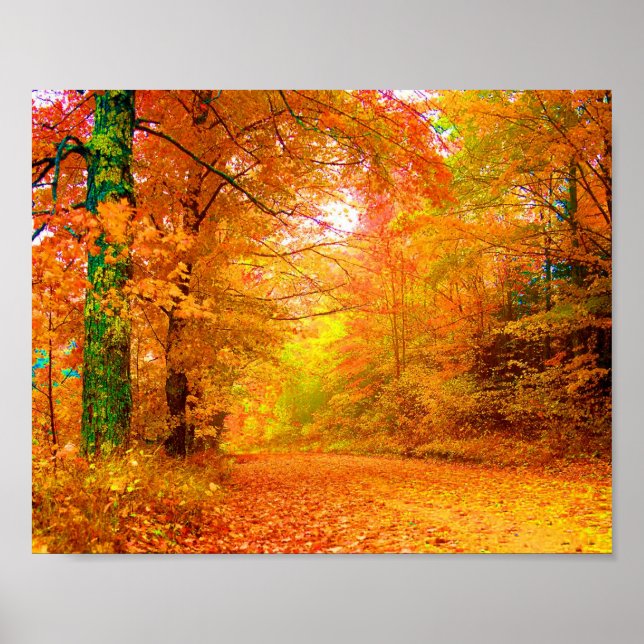 Vermont Autumn Nature Landscape Fine Art Poster (Front)