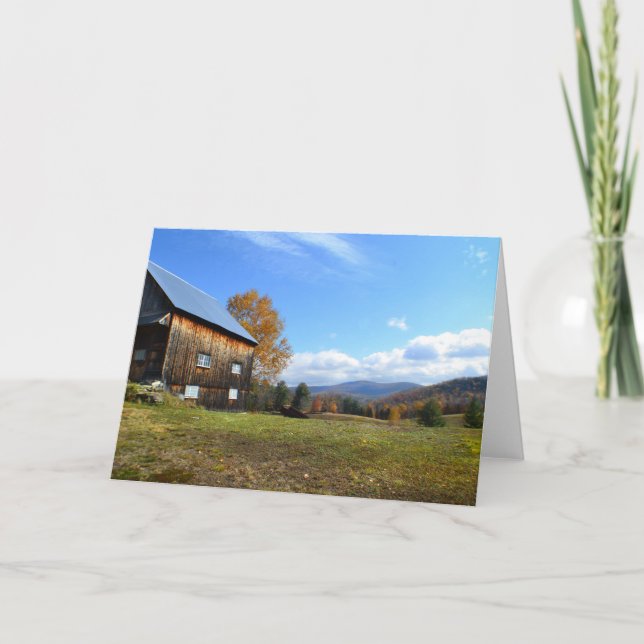Vermont Barn Note Card (Front)