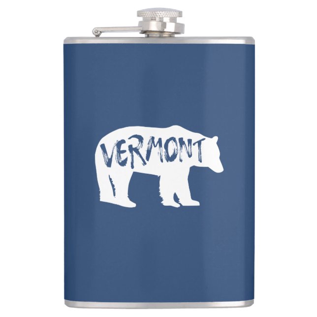 Vermont Bear Flask (Front)