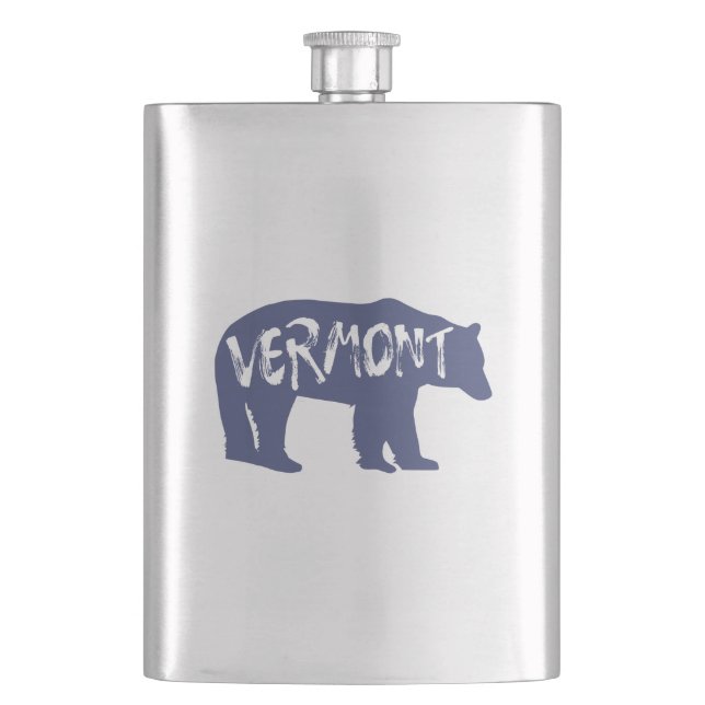 Vermont Bear Flask (Front)