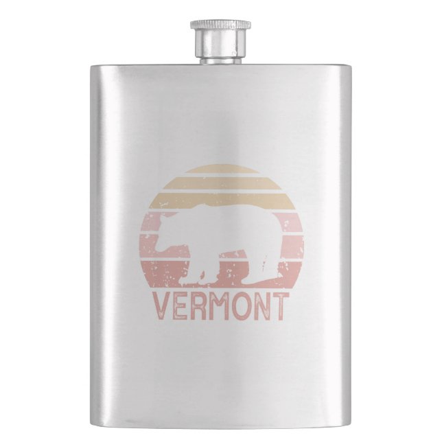 Vermont Bear Flask (Front)