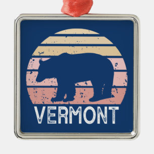 Vermont Bear Metal Ornament