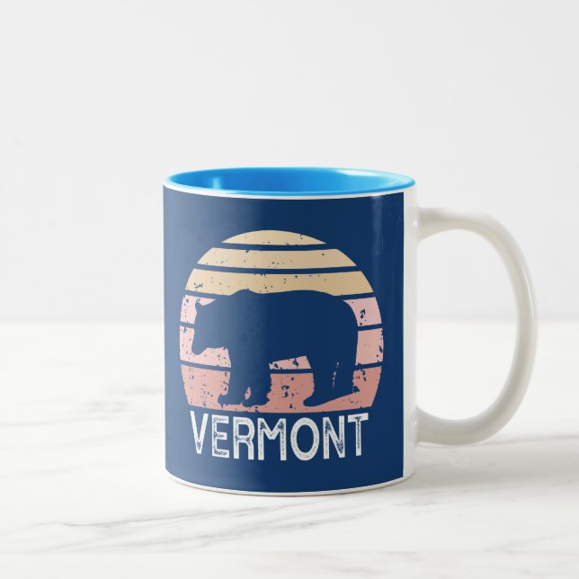 Vermont Bear Two-Tone Coffee Mug (Right)