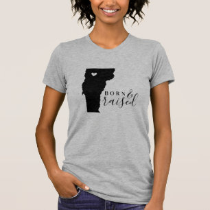 Vermont Born and Raised State Tee