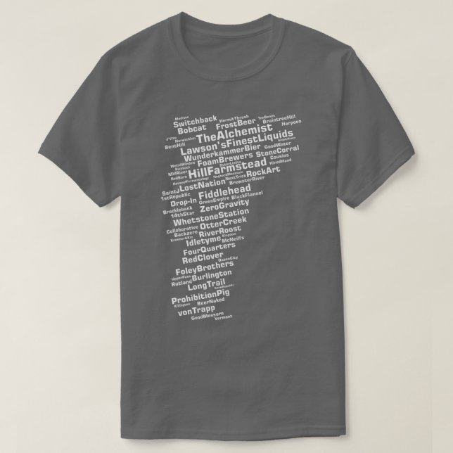 Vermont Breweries  T-Shirt (Design Front)