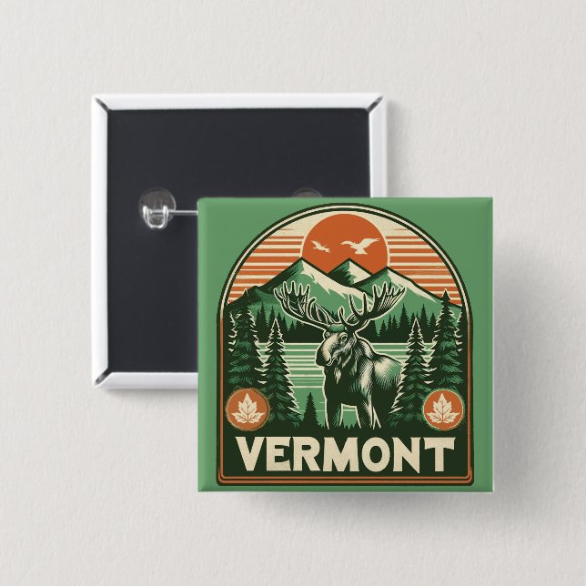 Vermont Button (Front & Back)