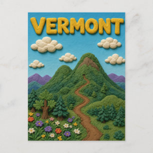 Vermont Camels Hump Modern KLAYKOO Postcard