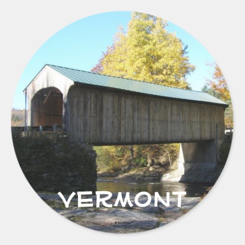 Vermont Classic Round Sticker