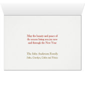 Vermont Covered Bridge Christmas Card (Inside Horizontal (Bottom))