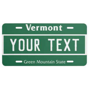 Vermont Custom License Plate