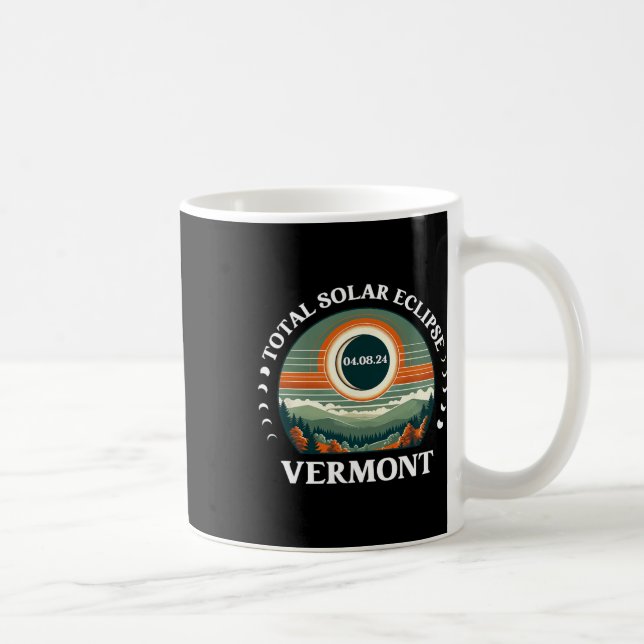 Vermont Eclipse 4.08.24 America Total Solar Eclips Coffee Mug (Right)