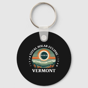 Vermont Eclipse 4.08.24 America Total Solar Eclips Keychain