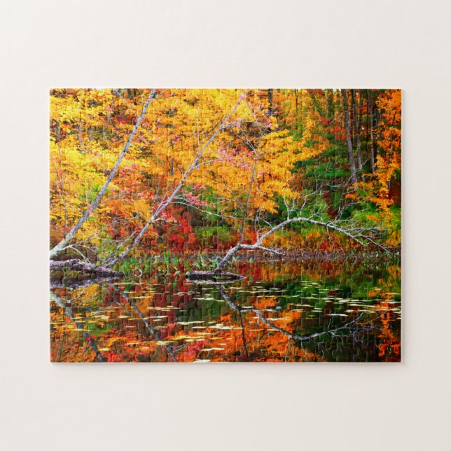 Vermont Fall Reflections Jigsaw Puzzle (Horizontal)