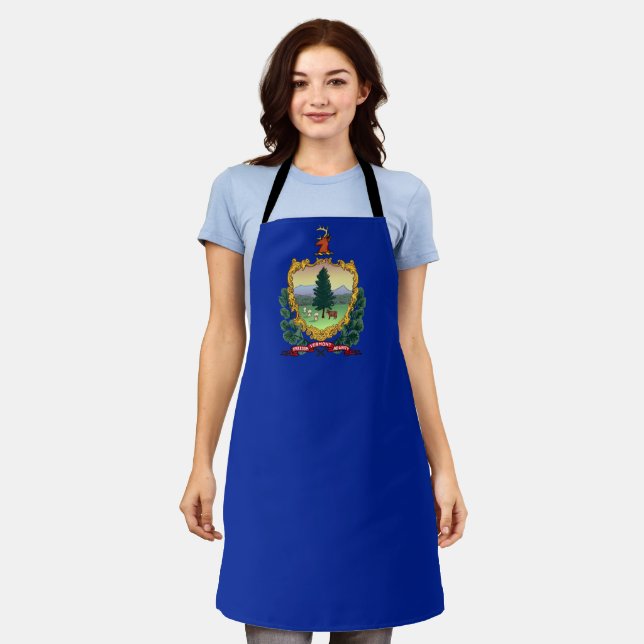 Vermont flag apron (Worn)