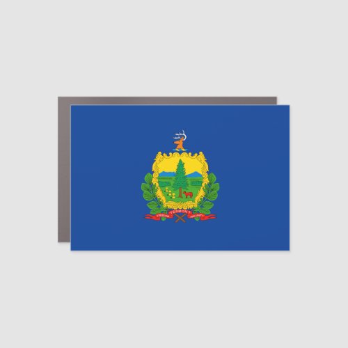 Vermont Flag Car Magnet