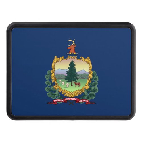 Vermont flag hitch cover
