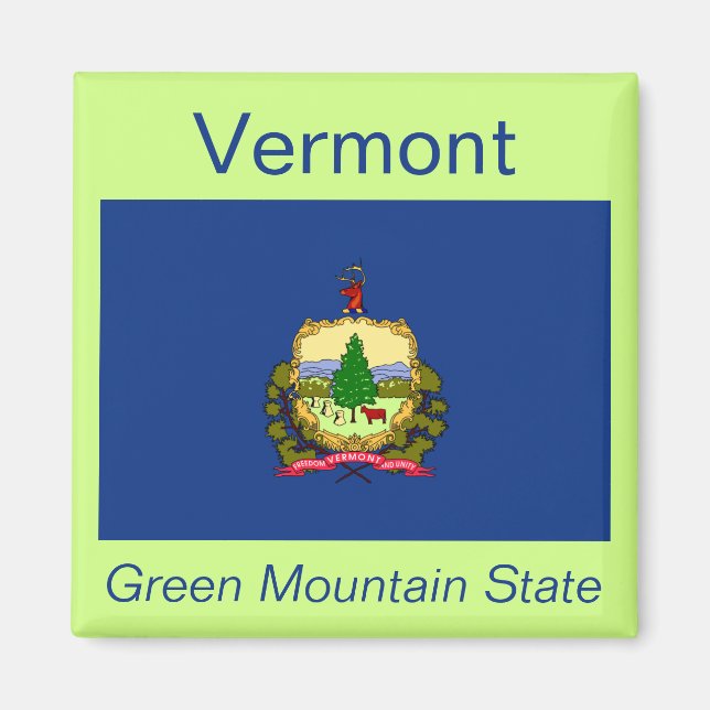 Vermont Flag Magnet (Front)