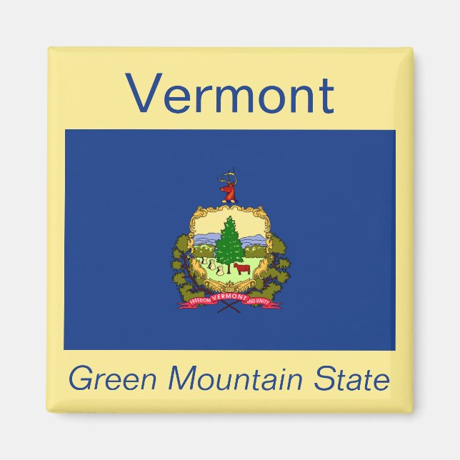 Vermont Flag Magnet (Front)