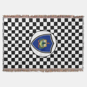 Vermont flag throw blanket
