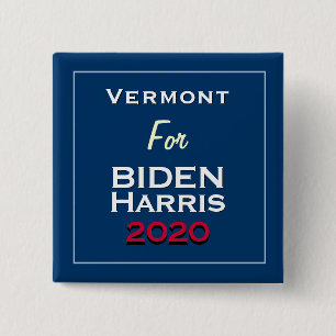 Vermont for BIDEN HARRIS 2020 Square Button