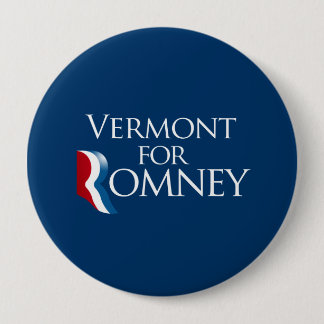 Vermont for Romney -.png Pinback Button