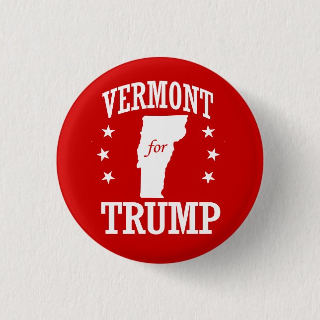 VERMONT FOR TRUMP BUTTON (Front)