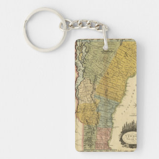 Vermont, From actual Survey - Vintage 1814 Map Keychain