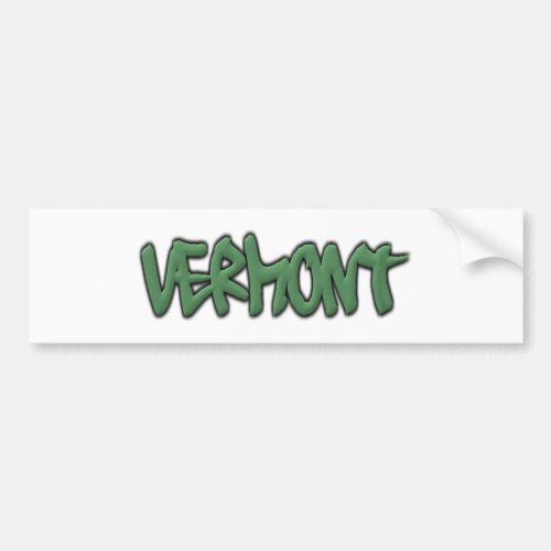 Vermont Graffiti Bumper Sticker