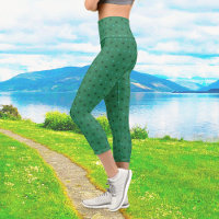 Vermont Green Capri Leggings