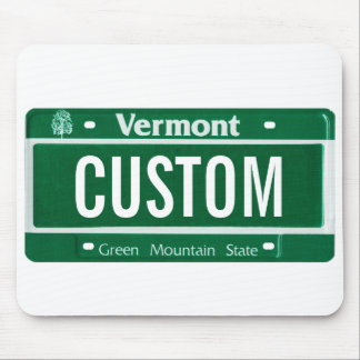 Vermont green mountain license plate mouse pad