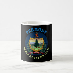VERMONT GREEN MOUNTAIN STATE FLAG COFFEE MUG