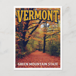 Vermont Green Mountain State Postcard