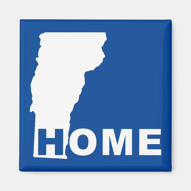 Vermont Home Away From State Fridge Magnet (Front)
