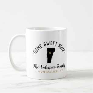 Vermont Home Sweet Home Family Monogram Mug