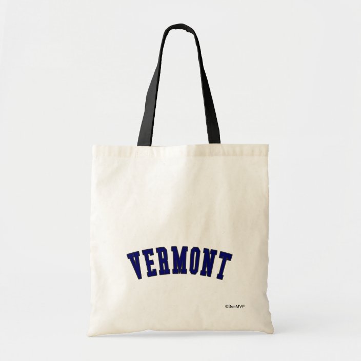 Vermont in state flag color Canvas Bag