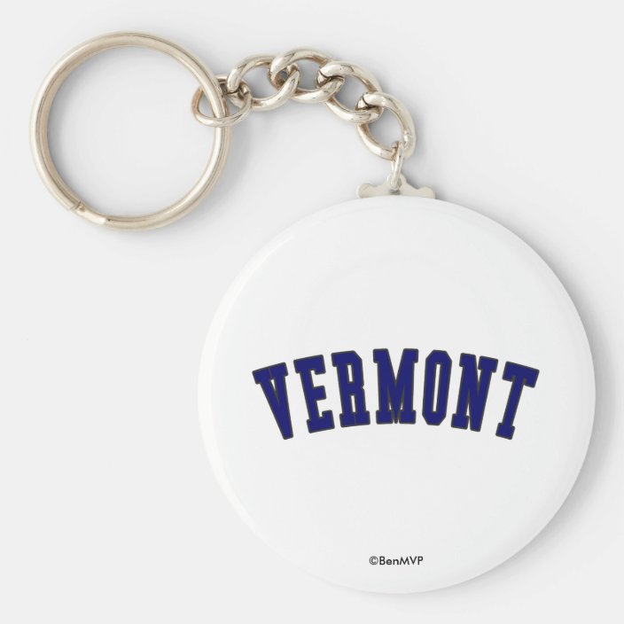 Vermont in state flag color Key Chain