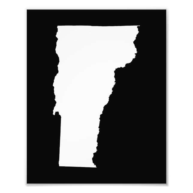 Vermont in White and Black Photo Print (Front)