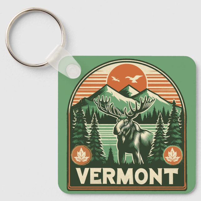 Vermont Keychain (Front)
