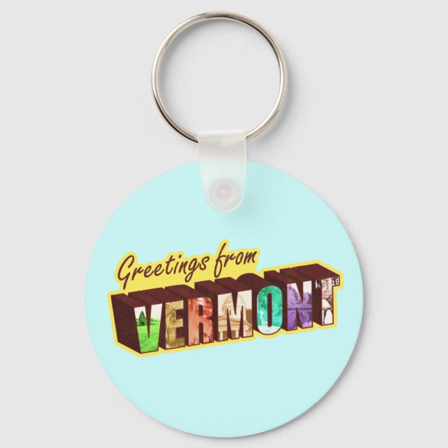 Vermont` Keychain (Front)